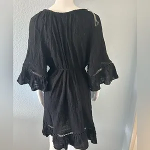 SeaFolly Black Swim Coverup or summer Dress, size small, NWOT thumbnail 2