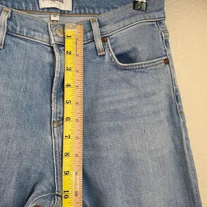 Agolde Toni Mid Rise Straight in‎ Pristine size 26 skinny distressed light wash thumbnail 11
