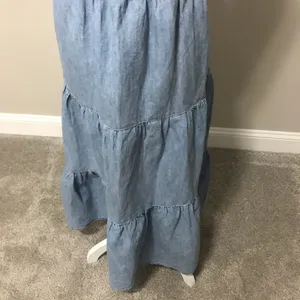 NWT Levi’s Sabine denim tiered Prairie dress thumbnail 8