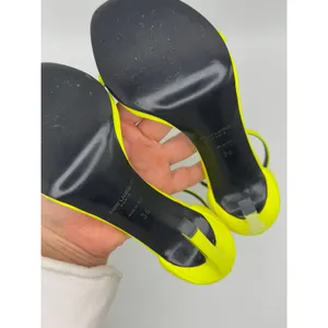 Saint Laurent Amber Fluo Yellow Ankle Strap Sandals YSL Heels size EU 36 thumbnail 8