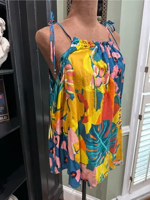 Monsoon Tropical Boho Floral Tank Top – Size Medium (NWT) thumbnail 3