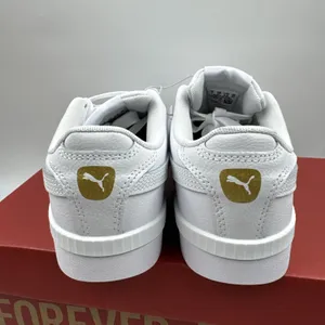 PUMA Court Sneaker, White, Women's Casual Low Top Leather Shoes Size 6.5 New thumbnail 5