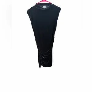 A New Day Women’s‎ velvet velour side ruched draped bodycon dress size M thumbnail 3