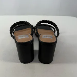 Dolve Vita Braided Block Heel Sandal in Black Size 8‎ thumbnail 5