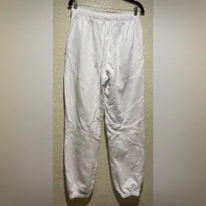 ALO Yoga NWT Accolade White Joggers Size S Oversized thumbnail 3