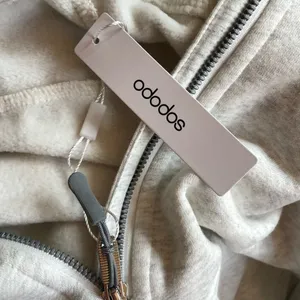 ODODOS Women’s Half Zip Fleece Hoodie Funnel Neck Heather Gray XS NWT thumbnail 7