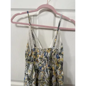 Abercrombie & Fitch Plunge Linen Blend Maxi Dress in Tropical Print, XS thumbnail 12
