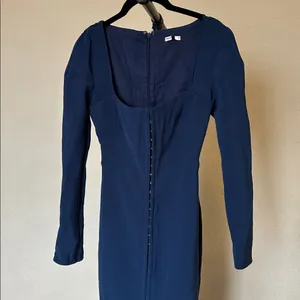 House of CB‎ Corinthia Midnight bodycon maxi dress NWOT size XS navy blue thumbnail 9