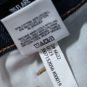 Express 70s Flare Jeans Womens 6R Dark Wash Mid Rise Conscious‎ Edit NWT $98 thumbnail 11