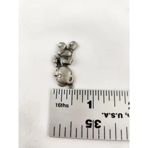 Vintage‎ Pewter Track Bear Pendant Charm Necklace Bracelet Running Runner Baton thumbnail 5