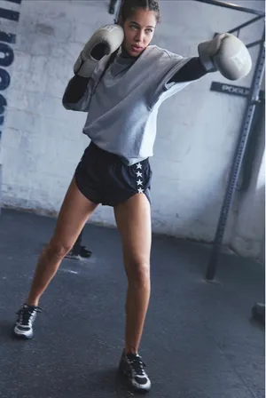 FP MOVEMENT by FREE PEOPLE For The Win Short Sleeve Sweatshirt thumbnail 3