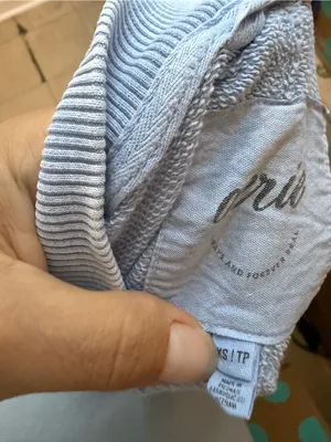 Aerie Baby Blue Mock Neck Oversized Sweatshirt thumbnail 3