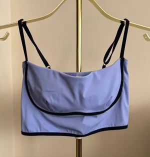 Kimberly Women’s Light Blue Tank Top with Black Trim thumbnail 1