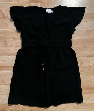 Princess Polly Black Cinched Top Women’s 4 Small thumbnail 1