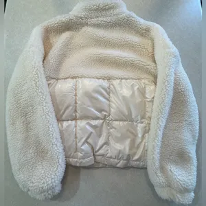 Fabletics Cream Sherpa Jacket size XS thumbnail 2