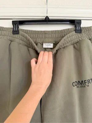 COMFRT‎ Travel Essentials Olive Green Jogger Sweatpants Size XL thumbnail 6