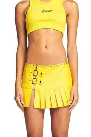 Iamgia Yellow Crop Top thumbnail 1