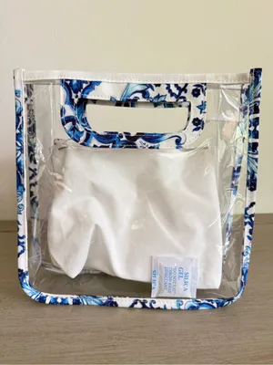 Dolce & Gabbana Light Blue Small Clear Tote Bag w/inner Pouch Purchase Gift NWOT thumbnail 3