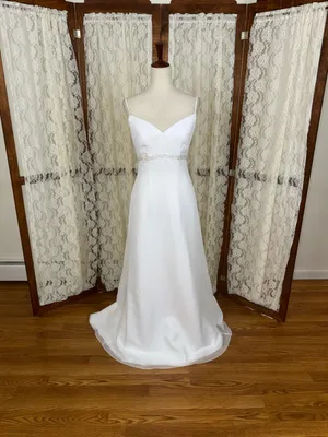 Beautiful Vintage Y2K Galina Chiffon Wedding Gown thumbnail 3