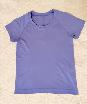 lululemon swiftly tech short sleeve race length purple thumbnail 1