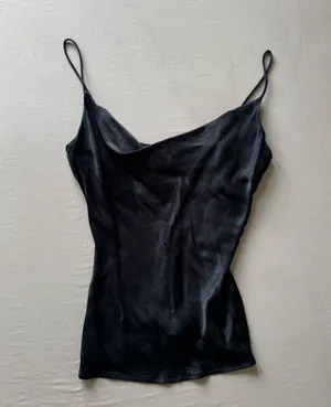 Zara Satin Cowl Neck Cami Top thumbnail 5
