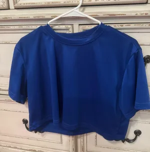 Royal Blue Boutique Crop Top thumbnail 1