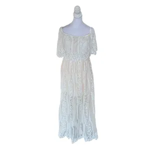 Baltic Born - NWT Caroline Flowy Bridal Maternity Friendly Lace Maxi Dress Sz M thumbnail 4