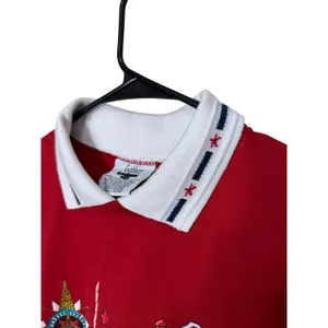 Gopher Sport Red Nautical‎ Sailboat Lighthouse Anchor Polo Shirt Top thumbnail 3