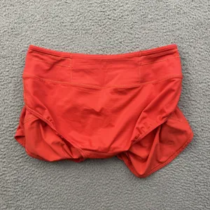 Lululemon Speed Up Shorts Mid Rise 4" Carnation Red Athletic Athleisure Women 6 thumbnail 4