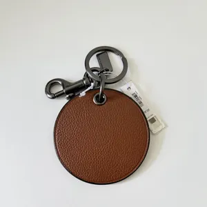 Coach NYC Baseball Keyring fob/ brown leather thumbnail 2