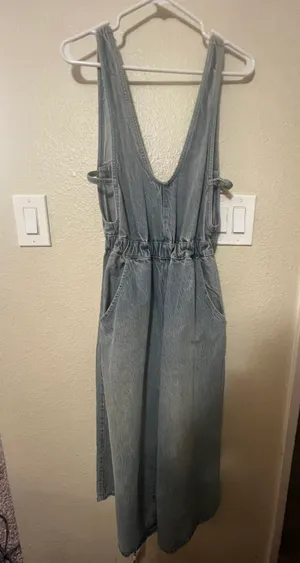 Free People Alora denim Jumpsuit thumbnail 8