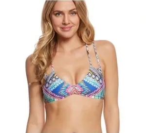 PILYQ multicolored reversible bikini set. NWT thumbnail 1