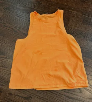 Beyond yoga orange tank top thumbnail 1