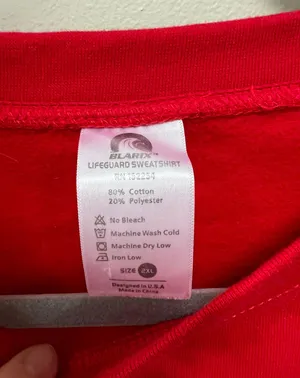 Lifeguard Crewneck Red Size XXL thumbnail 2