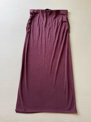 Old Navy Ribbed Ruched Maxi Skirt thumbnail 3