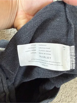 Varley Women’s Lincoln Pant Classic Sweat Jogger Pants in Black Marl M thumbnail 11