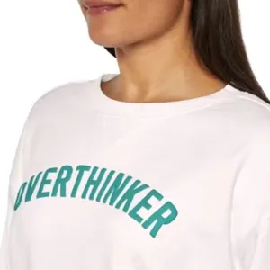 Wildfox Overthinker graphic Relaxed Fit French Terry crewneck funny sweatshirt L thumbnail 2