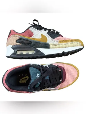 Nike Women's Multicolor Corduroy Air Max 90 Sneakers 7.5 thumbnail 2