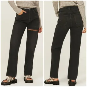 AGOLDE Womens‎ Organic Cotton Lana Slice High Rise Cutout Straight Leg Jeans 29 thumbnail 2