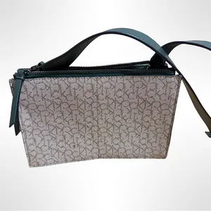 NWT Calvin Klein Green and Cream Crossbody Bag thumbnail 3