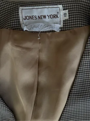 Women's Brown Two-Piece Skirt Suit Jacket & Skirt thumbnail 2