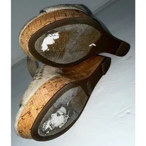 Marc Fisher‎ tan wedge sandals size 7 thumbnail 6