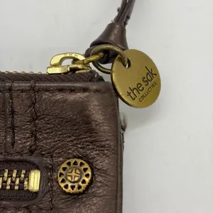 The Sak‎ Womens Wallet Bronze Leather Brass Hardware Reptile Print Trim Bi-Fold thumbnail 10