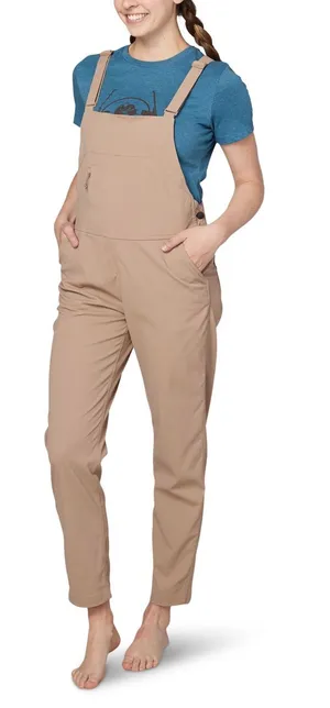 Flylow LIFE BIB overalls size medium in chai thumbnail 1