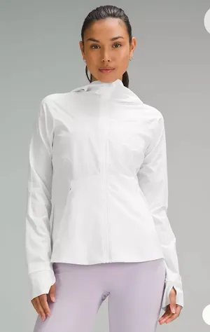 lululemon athletica White Mist Over Windbreaker Sz 4 thumbnail 1