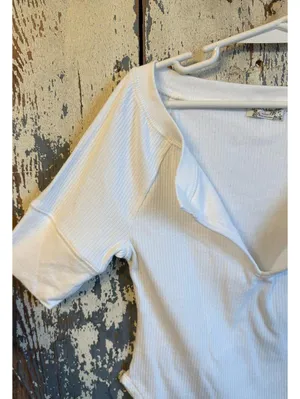 Intimately Free People Baby Tee, White/cream, size XS thumbnail 3