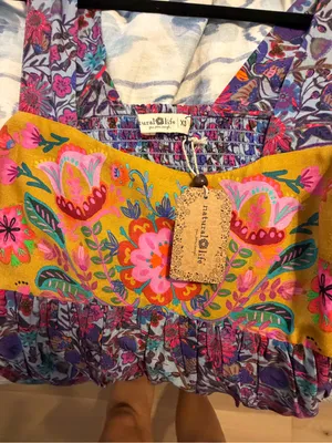 NWT Natural life Tricia maxi dress in dark purple daisies thumbnail 9