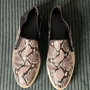 Vince Garvey‎ Snake Skin print Slip-On Sneaker 6.5 thumbnail 2