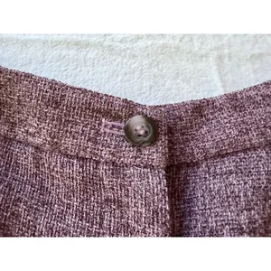The Look Randolph Duke Trousers Womens 10 Purple Good Vintage Wide Leg Cuffed thumbnail 8
