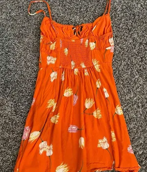 Urban Outfitters Orange Smocked Sundress thumbnail 5